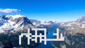 Fjell kryssord – Ordliste med svar for norske fjell